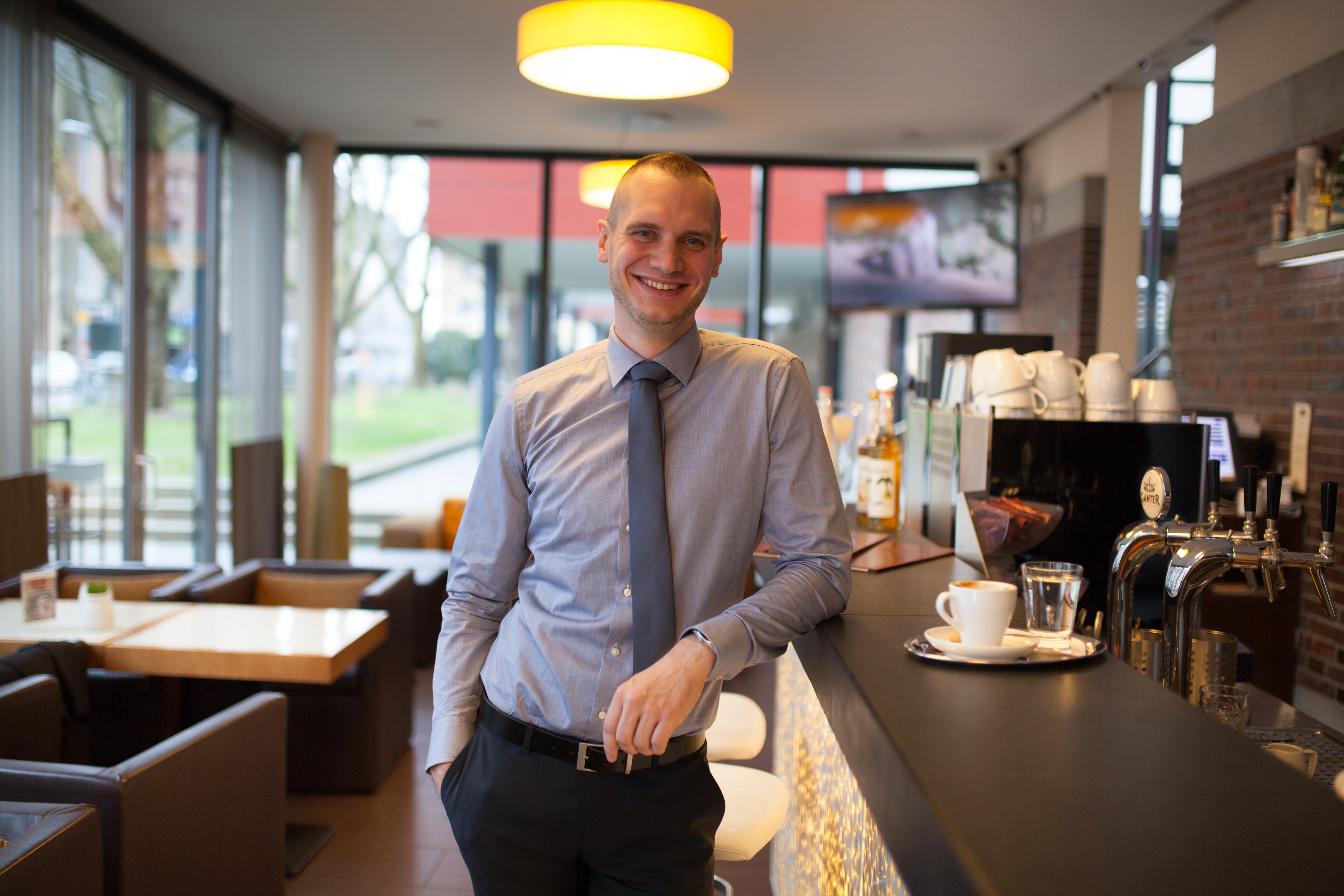 Business Fotoshooting in einem Restaurant